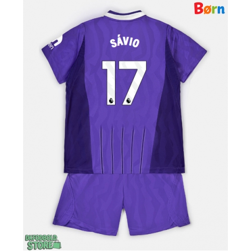 Tottenham Hotspur Savio #17 Replika Babytøj Tredje sæt Børn 2026-27 Kortærmet (+ Korte bukser)